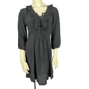 Dept. Silk Black silk dress new NWT size large